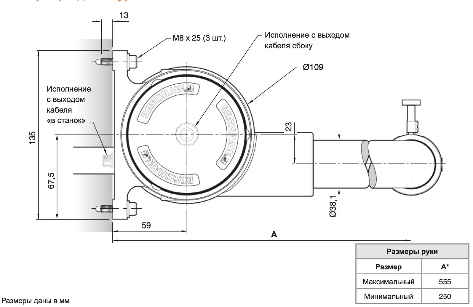 Измерительная рука Renishaw HPMA