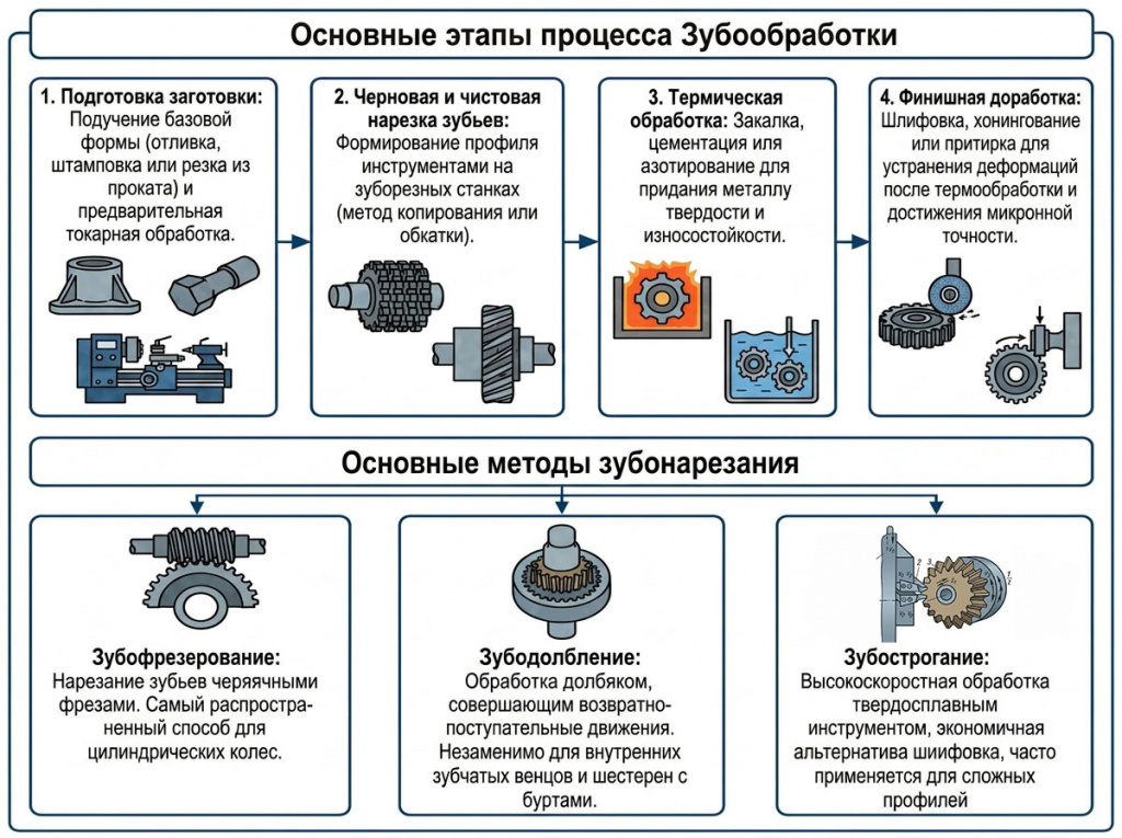 Общий вид процесса зубообработки