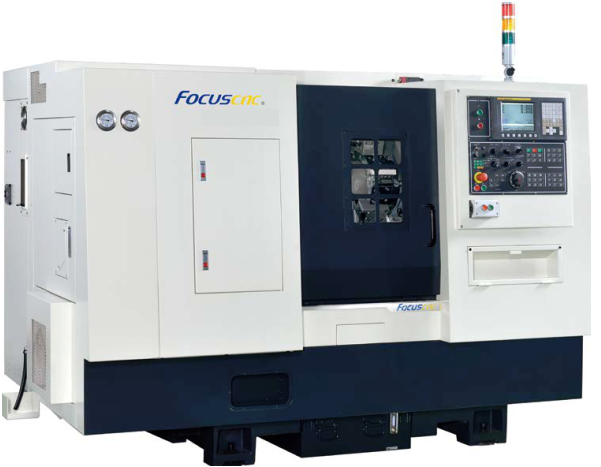 Токарный обрабатывающий центр FBL-230MC на направляющих скольжения с приводной револьверной головкой BMT55, производства Focus-CNC (Тайвань)