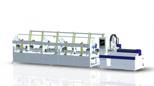 Высокоскоростной лазерный труборез Anji Jinke LPC80-B4-BF6000 изображение